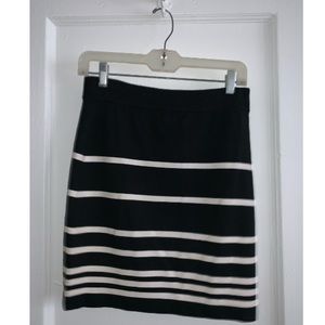 Rag and Bone Striped Mini Sweater Skirt SZ L